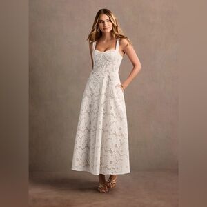 Azazie Charlotte White Lace Maxi Dress